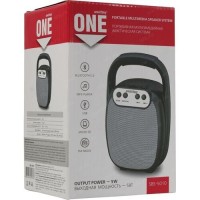 Bluetooth колонка Smartbuy One BT5.0/600mAh/4ч/5Вт/FM/USB черная (SBS-5010)