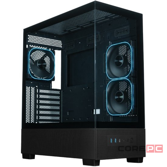 Компьютерный корпус XASTRA Q500 3ARGB-FG-C10-UC ARGB Black (Q500-3FG12A-C10-UC)