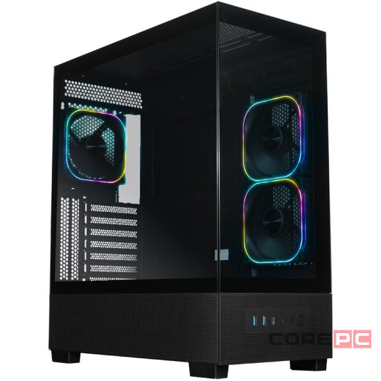 Компьютерный корпус XASTRA Q500 3ARGB-FG-C10-UC ARGB Black (Q500-3FG12A-C10-UC)