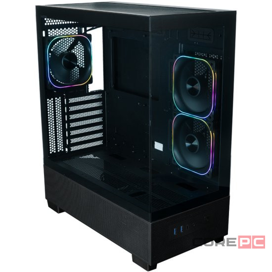 Компьютерный корпус XASTRA Q500 3ARGB-FG-C10-UC ARGB Black (Q500-3FG12A-C10-UC)