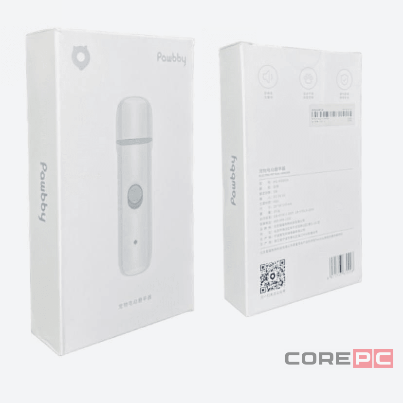 Триммер для когтей домашних животных Xiaomi Pawbby Pet Electric Nail Sharpener White MG-NG001A белая