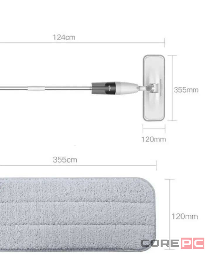 Сменная насадка для швабры Xiaomi Spray MOP 8шт серая
