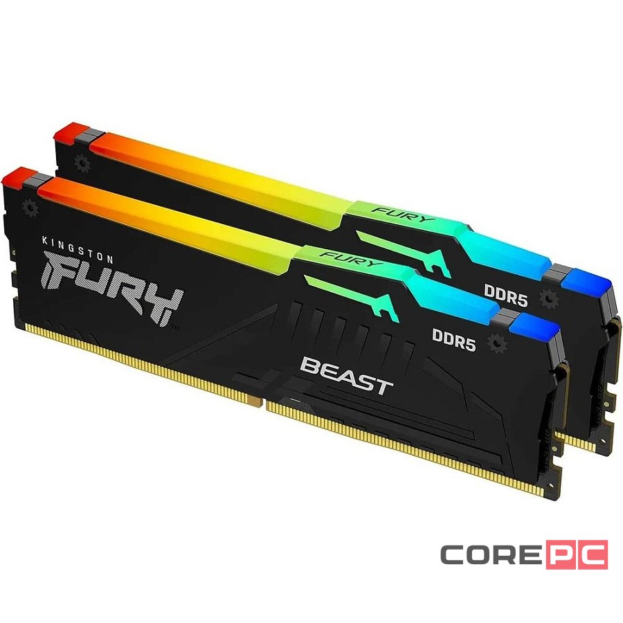 Оперативная память 16 Gb 6000 MHz Kingston FURY RGB Black (KF560C30BBAK2-16)