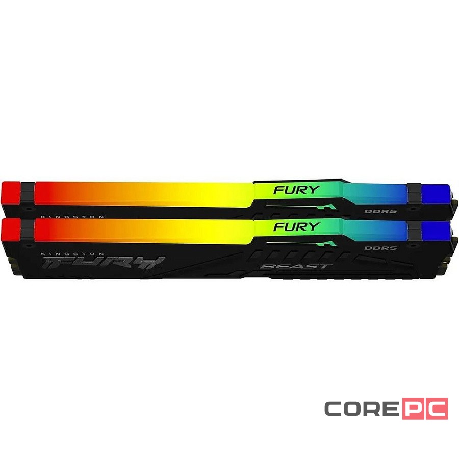 Оперативная память 16 Gb 6000 MHz Kingston FURY RGB Black (KF560C30BBAK2-16)