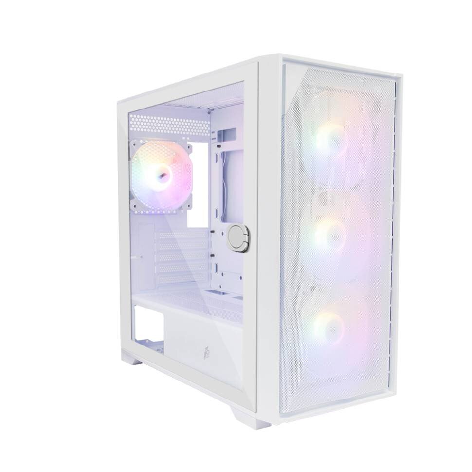 Компьютерный корпус 1STPLAYER DK D6 White (D6-WH-4F1-W)