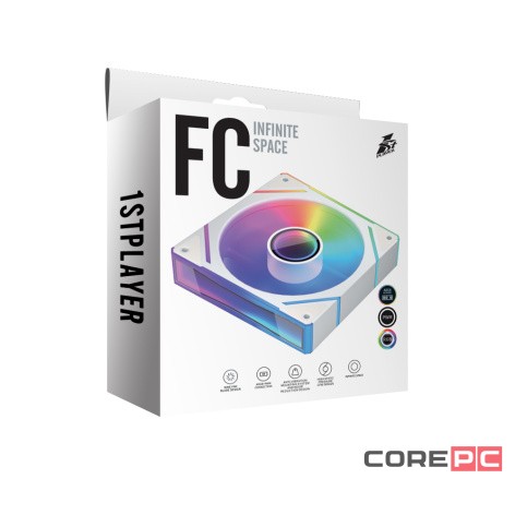 Вентилятор для корпуса 1STPLAYER FC(AP) ARGB White FC(AP)-WH-1IN1