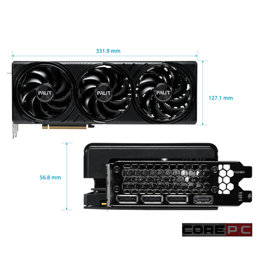 Видеокарта Palit (NE75080U19T2-GB2035S) GeForce RTX 5080 INFINITY 3 OC