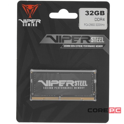 Оперативная память 32 Gb 3200 MHz PATRIOT VIPER STEEL (PVS432G320C8S)