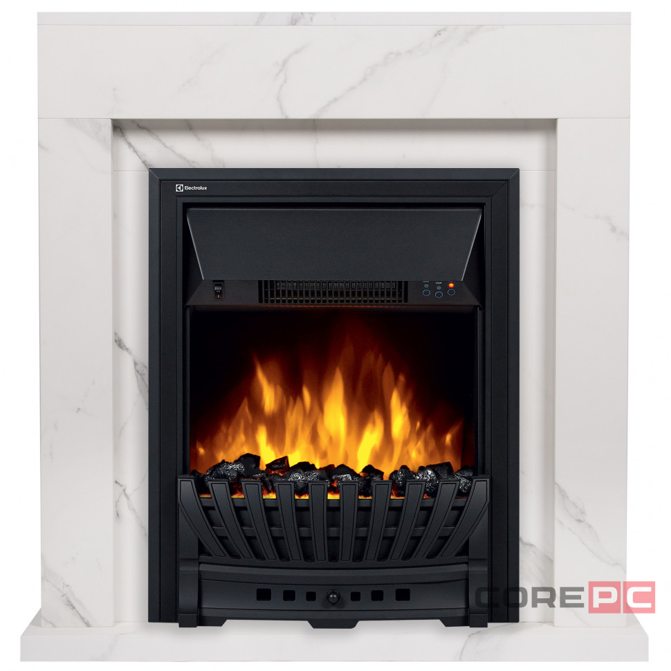 Портал Firelight Simple Classic белый мрамор