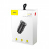 Автомобильное заряд. устр. Baseus Square Metal 1USB+1C 30W (CCALL-AS01) черное