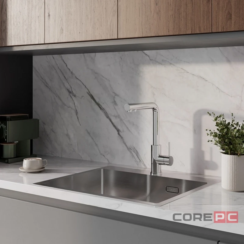Смеситель для кухни Iddis RULSBLFi05, рычажное управление, цвет хром