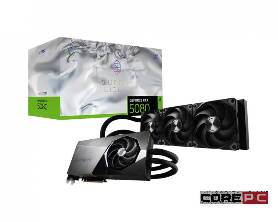 Видеокарта MSI (G5080-16SLC) GeForce RTX 5080 16G SUPRIM LIQUID OC