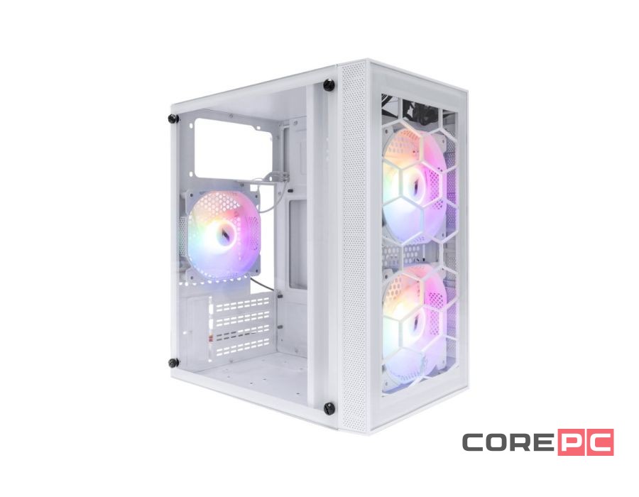 Компьютерный корпус 1STPLAYER FIREBASE X1 LED White (X1-WH-3F1-W)