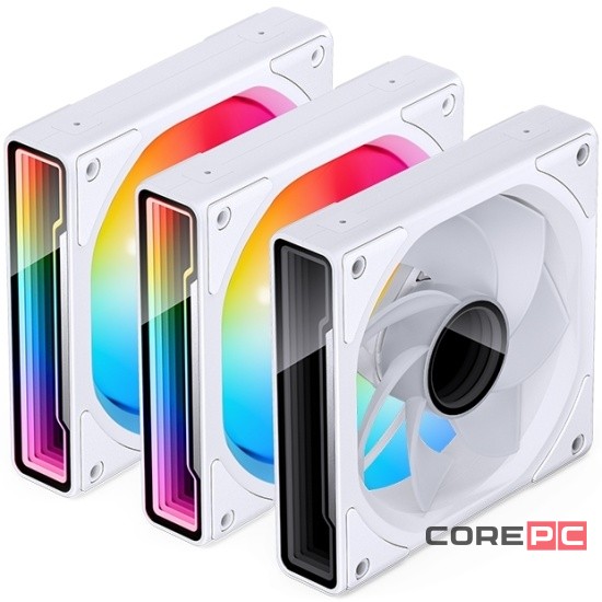 Комплект вентиляторов для корпуса JONSBO ZK-120WR (3 in 1) Reverse ARGB White