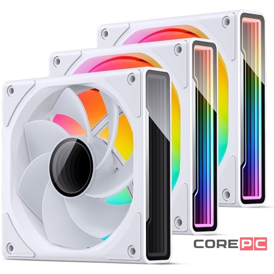 Комплект вентиляторов для корпуса JONSBO ZK-120WR (3 in 1) Reverse ARGB White