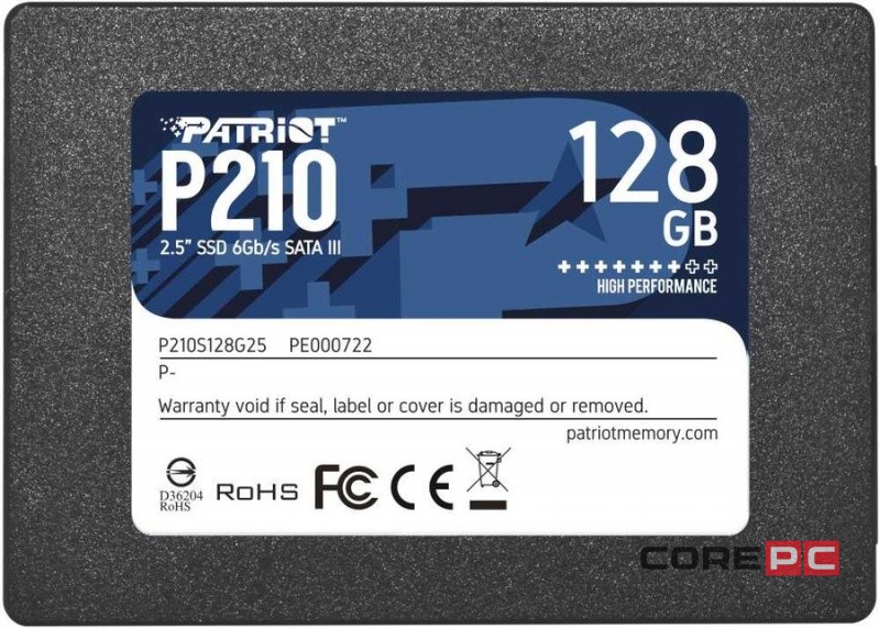 Твердотельный накопитель Patriot 128 Gb P210S128G25