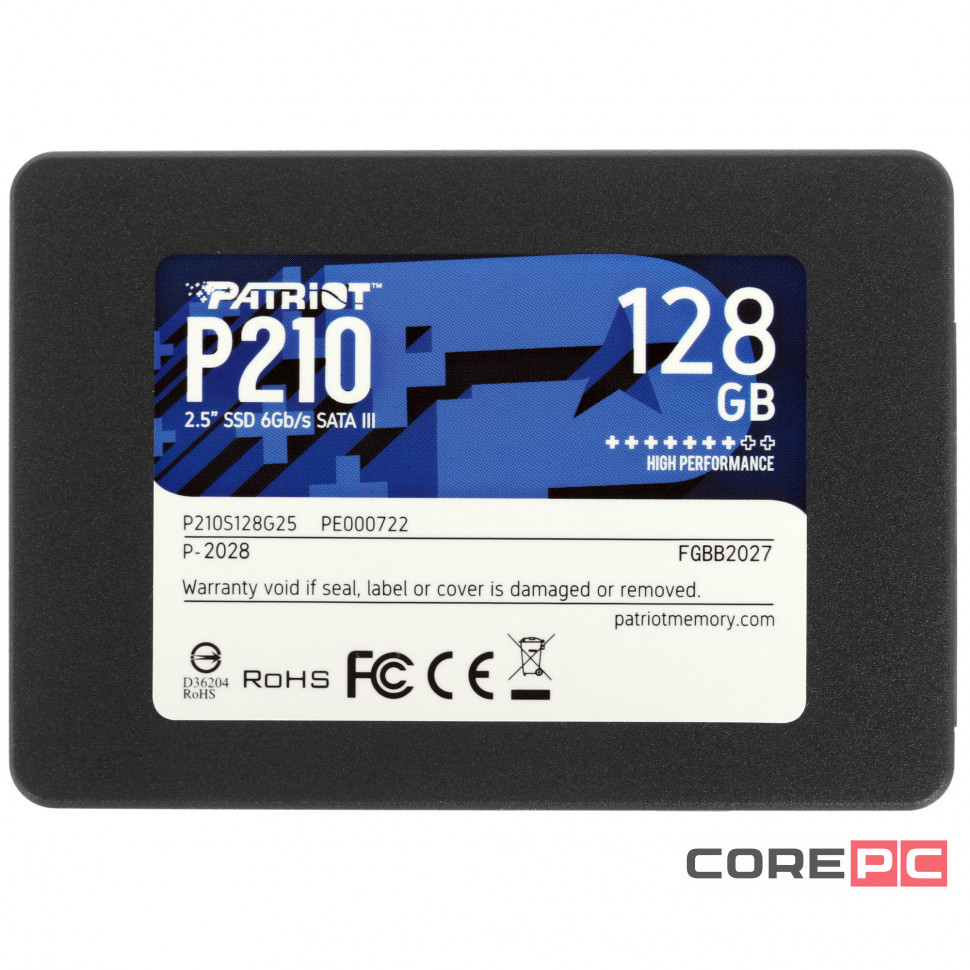 Твердотельный накопитель Patriot 128 Gb P210S128G25