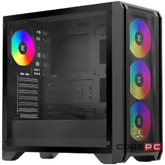 Компьютерный корпус XASTRA A500 4ARGB Black (A500-BK-FC120ARGB-4F-GL)