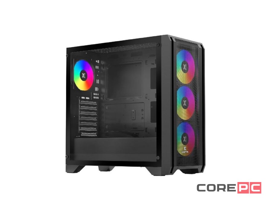 Компьютерный корпус XASTRA A500 4ARGB Black (A500-BK-FC120ARGB-4F-GL)