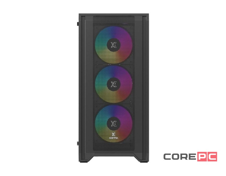 Компьютерный корпус XASTRA A500 4ARGB Black (A500-BK-FC120ARGB-4F-GL)