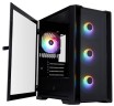 Компьютерный корпус 1STPLAYER TRILOBITE T4-G GLASS FRGB Black (T4-G-BK-4F1)