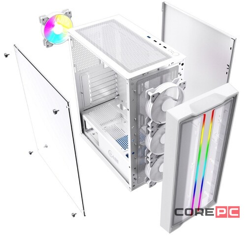 Компьютерный корпус Powercase MISTRAL EVO WHITE CMIEW-F4S