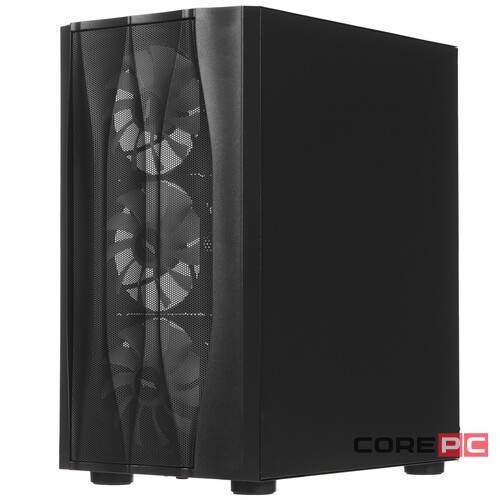 Компьютерный корпус 1STPLAYER FIREBASE X3-M TG LED Black (X3-M-BK-4F1)
