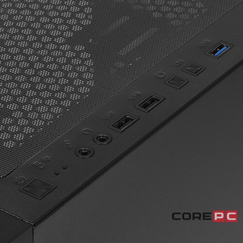 Компьютерный корпус 1STPLAYER FIREBASE X3-M TG LED Black (X3-M-BK-4F1)