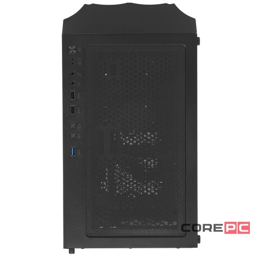 Компьютерный корпус 1STPLAYER FIREBASE X3-M TG LED Black (X3-M-BK-4F1)