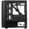 Компьютерный корпус 1STPLAYER FIREBASE X3-M TG LED Black (X3-M-BK-4F1)