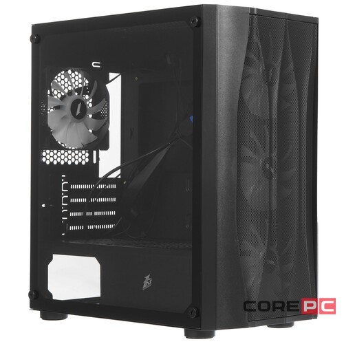 Компьютерный корпус 1STPLAYER FIREBASE X3-M TG LED Black (X3-M-BK-4F1)