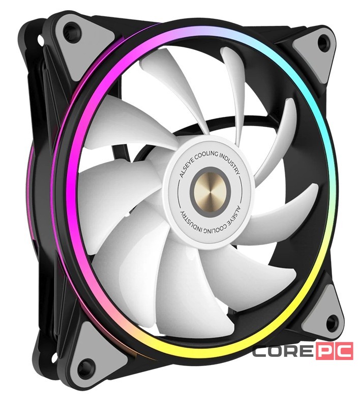 Вентилятор для корпуса ALSEYE ARGB Black HALO PRO B PWM
