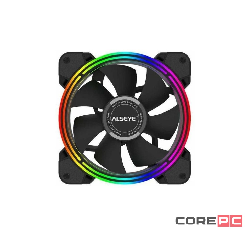 Вентилятор для корпуса ALSEYE ARGB Black HALO PRO B PWM