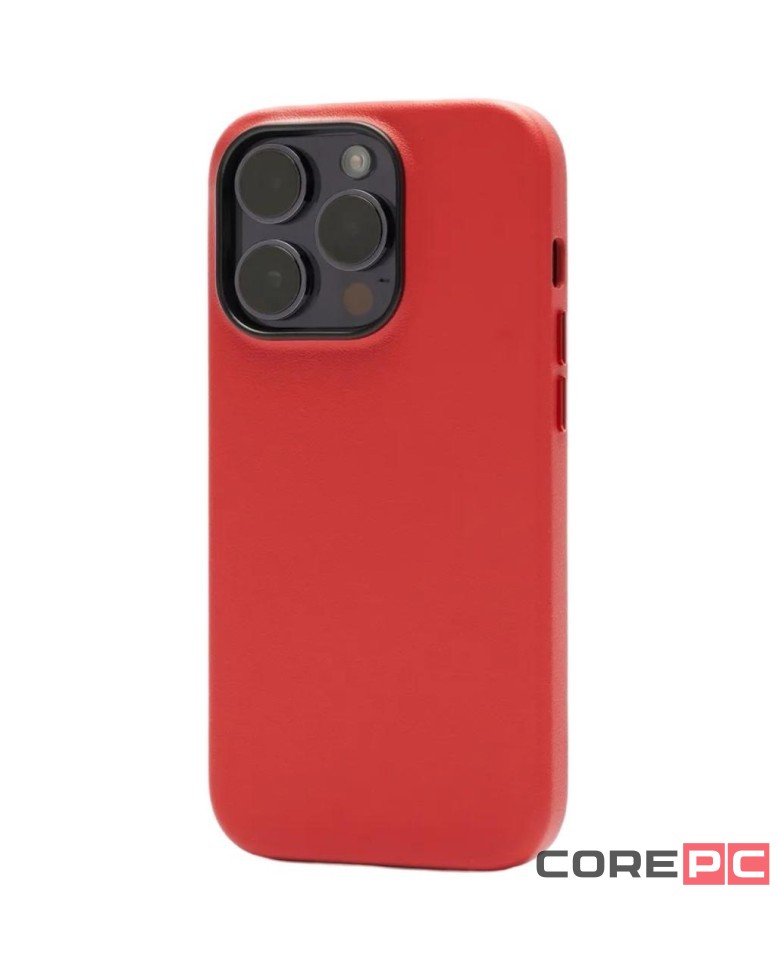 Накладка для i-Phone 15 Pro K-Doo Mag Noble кожаная красная