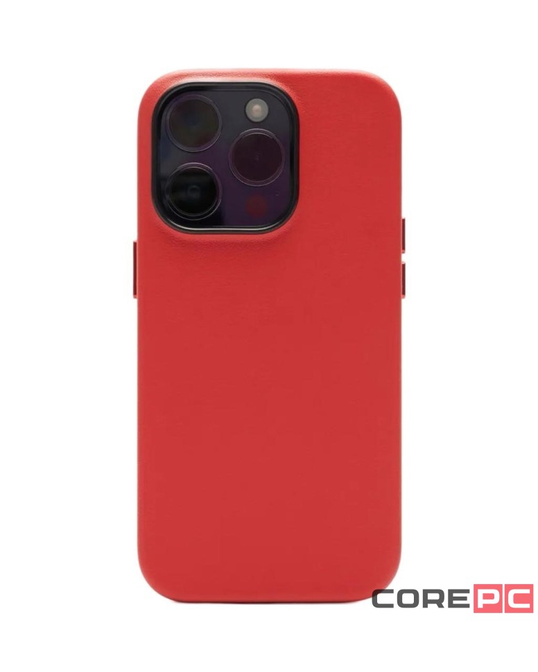 Накладка для i-Phone 15 Pro K-Doo Mag Noble кожаная красная