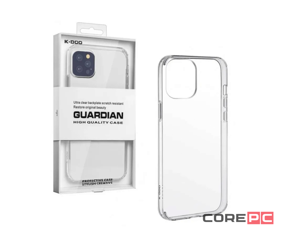 Чехол-накладка Kzdoo Guardian Case для iPhone 16 Pro пластиковый (прозрачный)