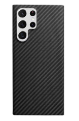 Чехол-накладка K-Doo Kevlar Case для Samsung Galaxy S22 Ultra карбоновый (черно-серый в полоску)