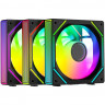 Комплект вентиляторов для корпуса Ocypus Gamma F12 UNI BK ARGB Black (Gamma-F12-BK3AM00U-GL)
