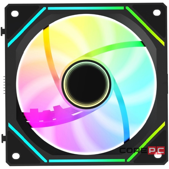 Комплект вентиляторов для корпуса Ocypus Gamma F12 UNI BK ARGB Black (Gamma-F12-BK3AM00U-GL)