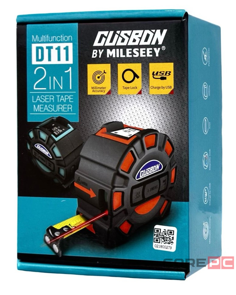 Умная рулетка Xiaomi Mileseey Laser Ranging Tape Measure DT11