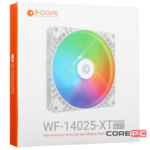 Вентилятор для корпуса ID-COOLING WF-14025-XT ARGB White