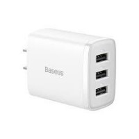 Сетевое зар. устр. Baseus Compact 17W 3USB (CCXJ020102) белое