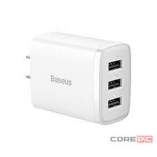 Сетевое зар. устр. Baseus Compact 17W 3USB (CCXJ020102) белое