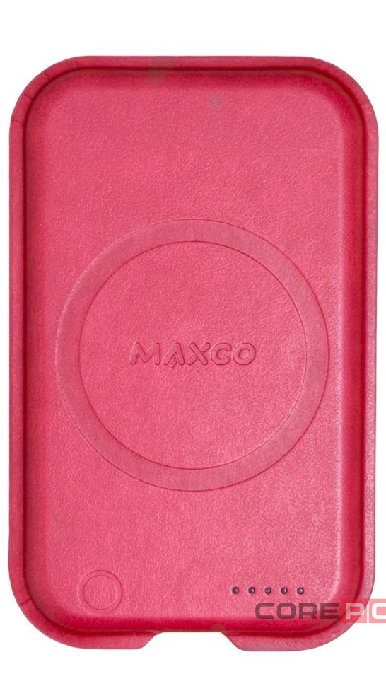 Powerbank с беспроводной зарядкой MagSafe Maxco MP26 5000mAh 15W красный