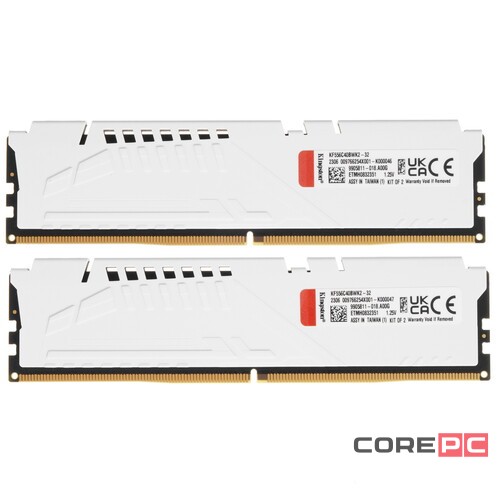 Оперативная память 32 Gb 5600 MHz Kingston FURY Beast White (KF556C40BWK2-32)