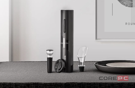 Винный набор аксессуаров Xiaomi Circle Joy Black Warrior Electric Wine Opener Gift Set 4 в1 (CJ-TZ07) (черный)