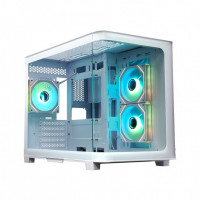 Компьютерный корпус XASTRA QR500M 3ARGB-FM-C10-UC Curve Glass White (QR500M-3FM12A-C10-UC-WH)