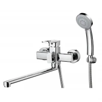 Смеситель для ванны и раковины G-lauf GOR7-A058, рычажное управление, цвет хром