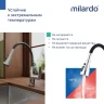 Смеситель для кухни Milardo POLSB0FM05, рычажное управление, цвет хром/черный