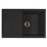 Кухонная мойка MIXLINE 00-00001595, Врезная, цвет черный